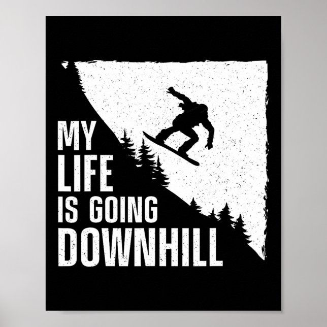 Coola Snowboarding Art För manar Women Snö Board S Poster (Framsidan)