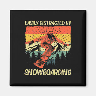 Coola Snowboarding Design För manar Women Snowboar Magnet