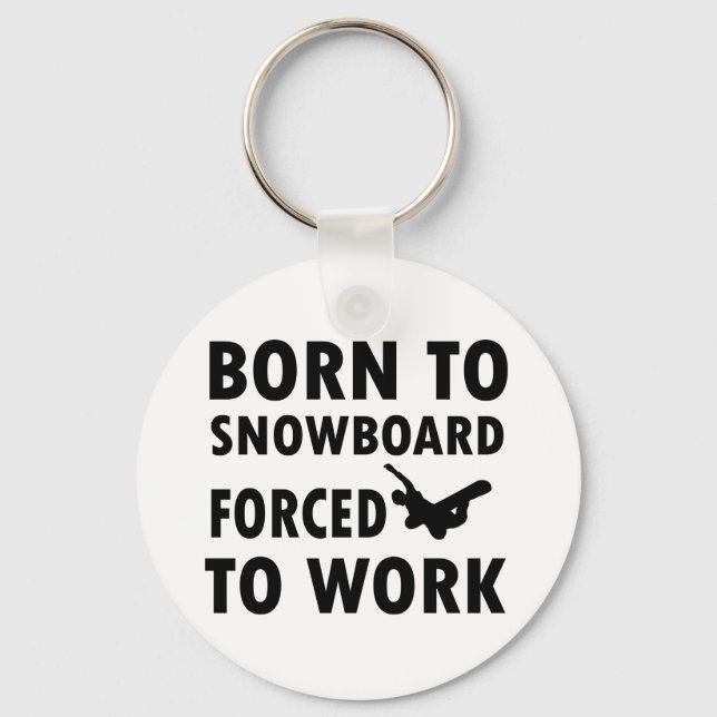 Coola Snowboarding-design Nyckelring (Framsida)