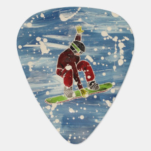 Coola Snowboarding Groverallman Gitarr Plektrum