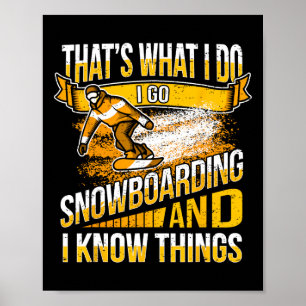Coola Snowboarding Slay - Snowboard board Poster