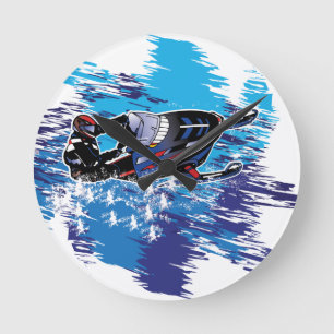 Coola Snowmobiler Rund Klocka