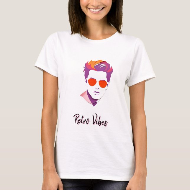 Coola Snyggt Man med solglasögon T Shirt (Framsida)