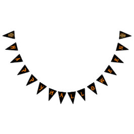 Coola snyggt skalle Halloween fest buntbanderoll Vimplar