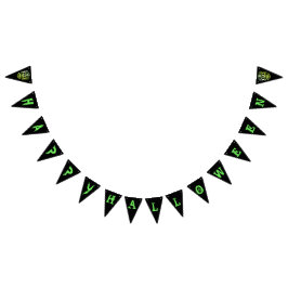 Coola snyggt skalle Halloween fest buntbanderoll Vimplar