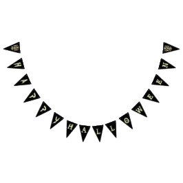 Coola snyggt skalle Halloween fest buntbanderoll Vimplar