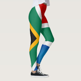 Coola södra Afrikan Flagga Mode Leggings