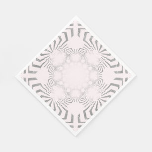 Coola Soft White Zebra tryck Napkins Pappersservett
