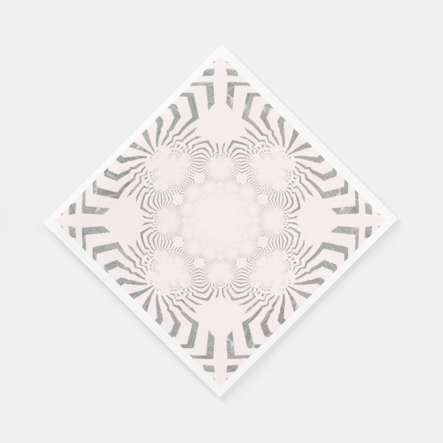 Coola Soft White Zebra tryck Napkins Pappersservett (Hörn)