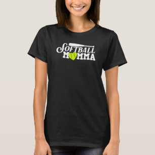 Coola Softball Momma för Mamma Women Proud Boll Sp T Shirt