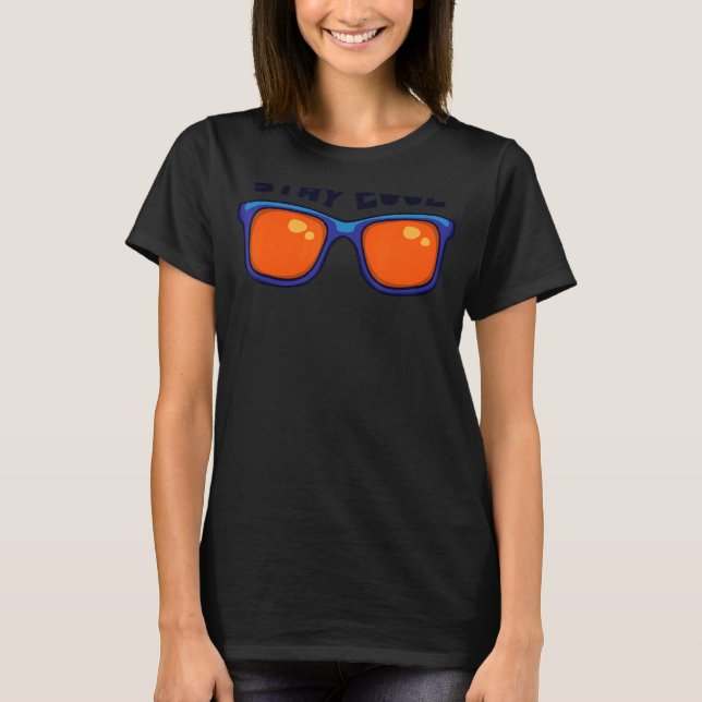Coola Sol Glass Chill Fantastisk Roligt T Shirt (Framsida)