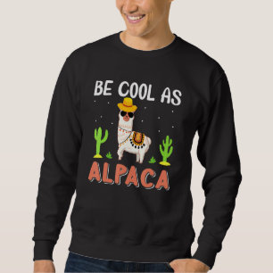 Coola som Alpaca Llama och Alpaca Älskare Sayin Lång Ärmad Tröja
