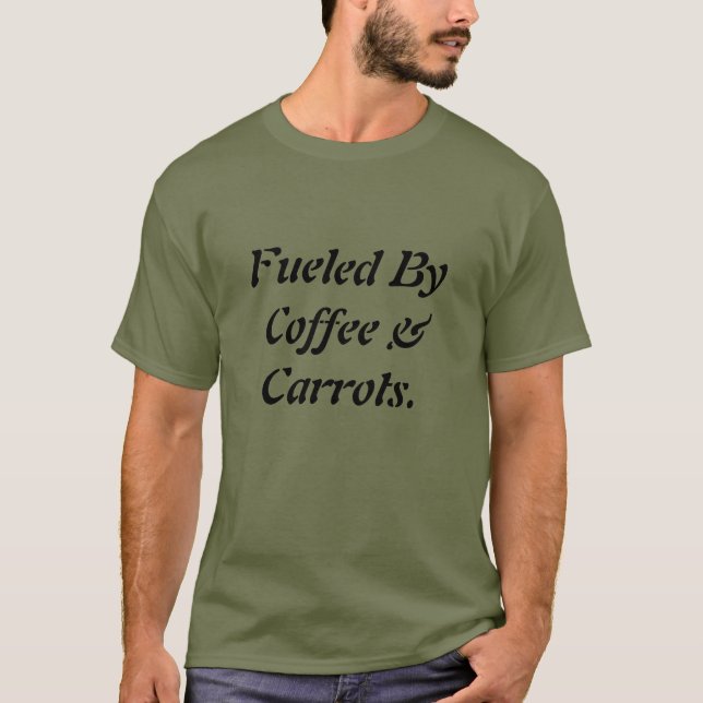 Coola som är lättläst av kaffe och morötter Manar T Shirt (Framsida)