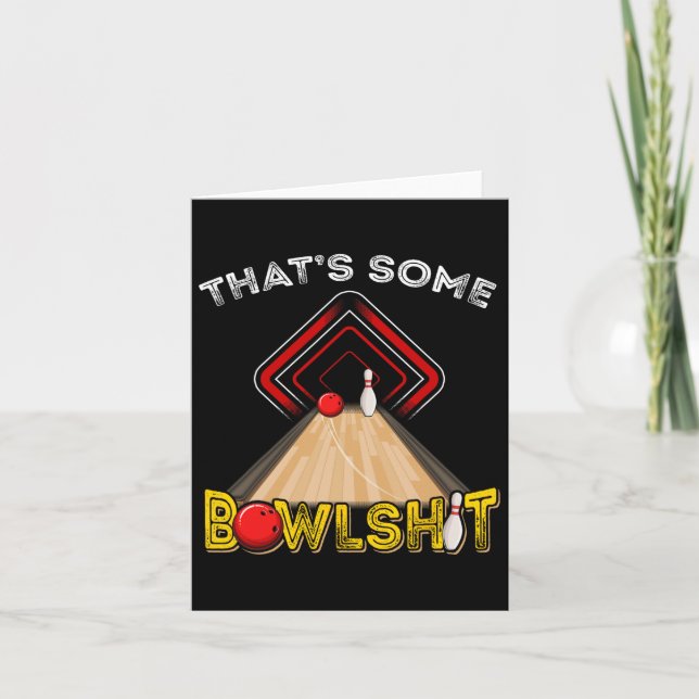 Coola som är lite Bowl Funny Bowling Gift Manar Kv Kort (Framsida)