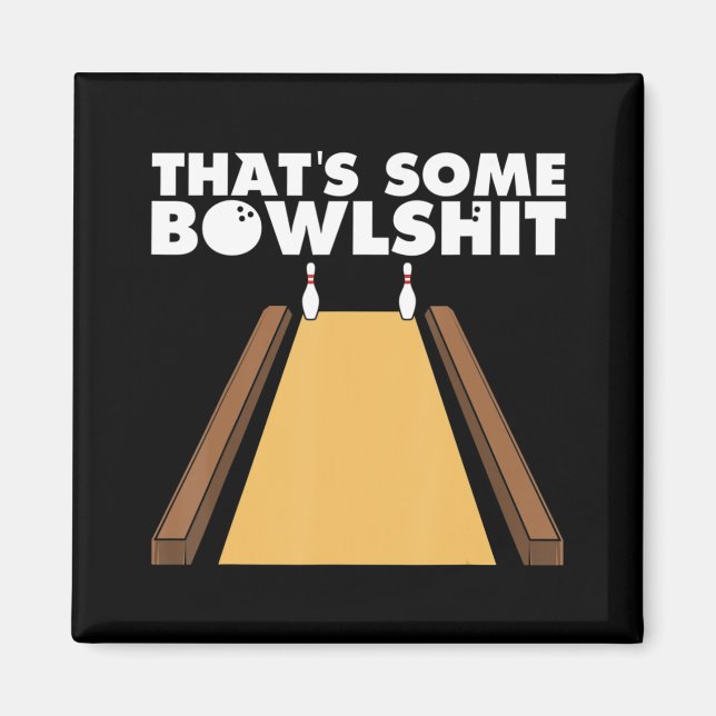 Coola som är lite Roligt Bowling Gift För manar Magnet (Framsidan)