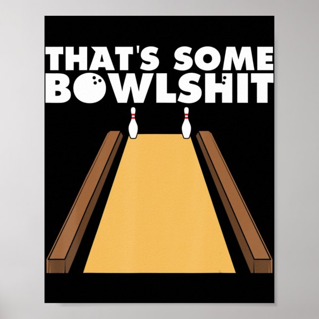 Coola som är lite Roligt Bowling Gift För manar Poster (Framsidan)
