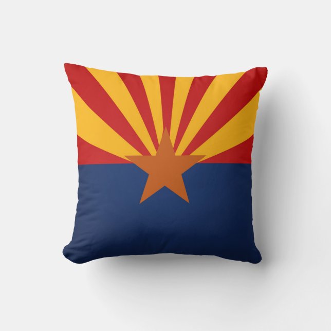 Coola som är statlig av den Arizona flagga Kudde (Framsida)