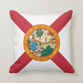 Coola som är statlig av den Florida flagga Kudde