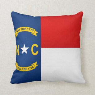 Coola som är statlig av den North Carolina flagga Kudde