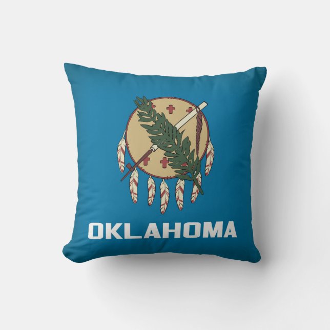 Coola som är statlig av den Oklahoma flagga Kudde (Framsida)