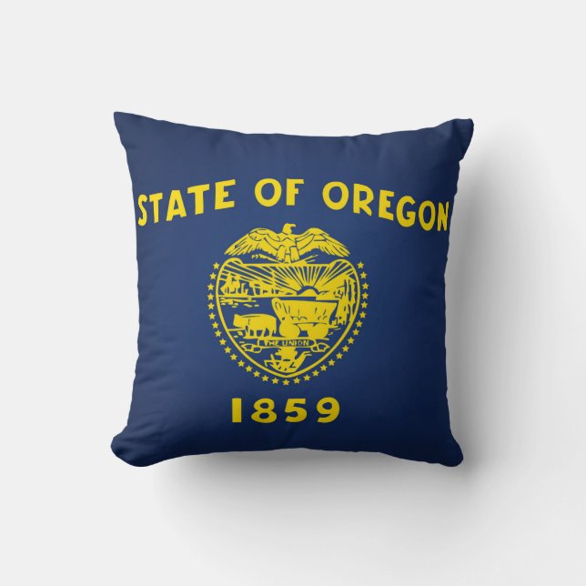 Coola som är statlig av den Oregon flagga Kudde (Framsida)