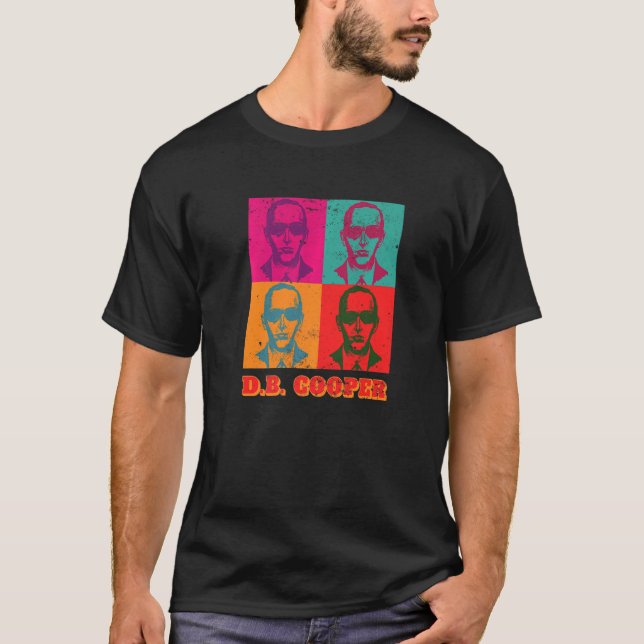Coola som Db Cooper Pop 1971 Retro Skyjacking Hist T Shirt (Framsida)
