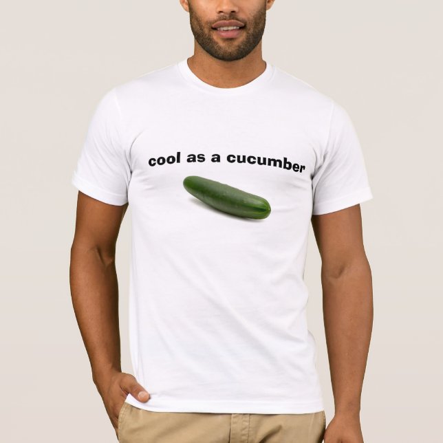 coola som en gurka tee (Framsida)