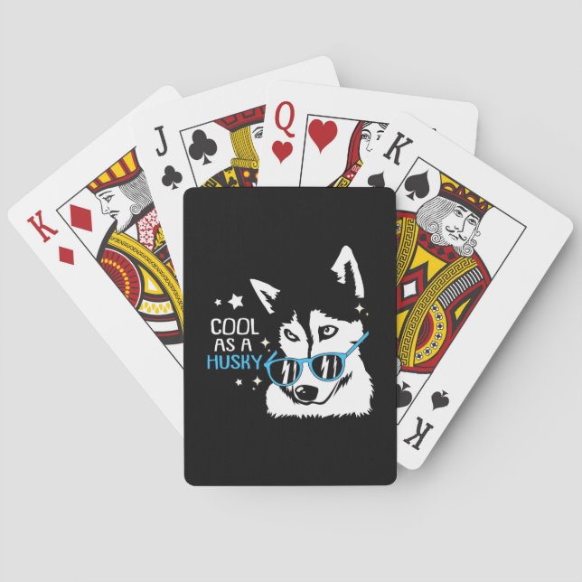 Coola som en Husky-Hund Casinokort (Baksidan)