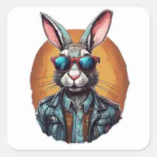 Coola som fästpunkt fyrkantigt klistermärke