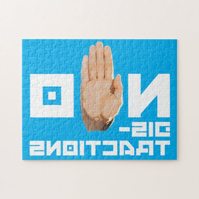 COOLA som går att läsa genom spegel Pussel (Horisontell)