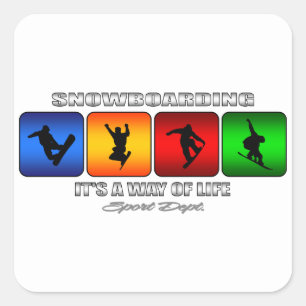 Coola som går ombord är ett sätt att leva fyrkantigt klistermärke