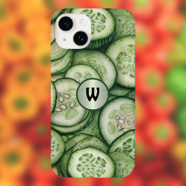 Coola som gurkor Grönt Veggie Monogram