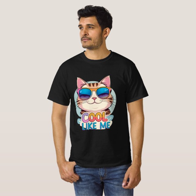 Coola som jag Katt T Shirt (Hel framsida)