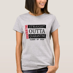 coola som tar examen från karantän, lustiga stud t shirt