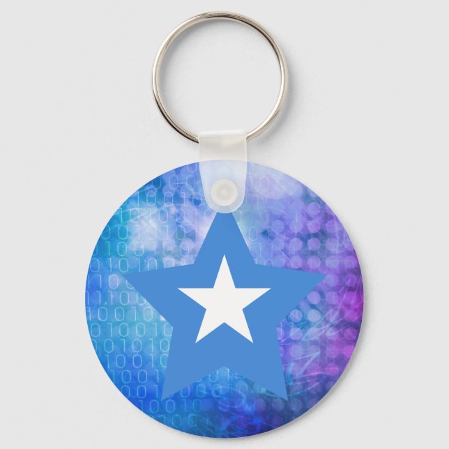 Coola Somalia Flagga Star Nyckelring (Framsida)