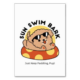 Coola Sommar Hund Flytande - Cute Puppy Bassäng Pa Bordsnummer