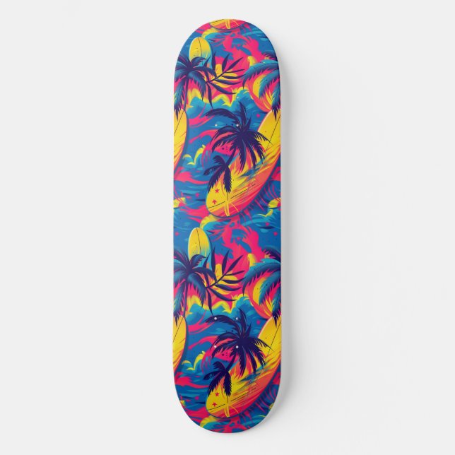 Coola Sommarbäckenet Handflatan Designade skateboa Mini Skateboard Bräda 18,5 Cm (Framsida)