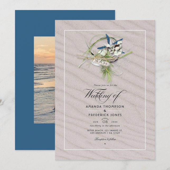 Coola Sommarblocket - inbjudan till foto (Fram/baksida)