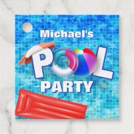 Coola Sommaren Bassäng Party Swimming Vatten Rolig Gåvor Etiketter
