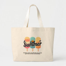 Coola Sommarregnbåge Popsicle Tote Bag Jumbo Tygkasse