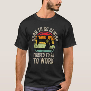 Coola sömmaskin Grafisk sömnad sömmerska män T Shirt