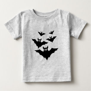 Coola söt Halloween fladdermöss Baby Shirt Tee Shirt