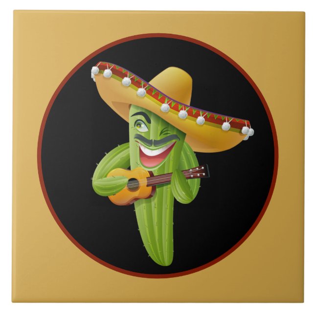 coola Southwest cactus decor Kakelplatta (Framsidan)