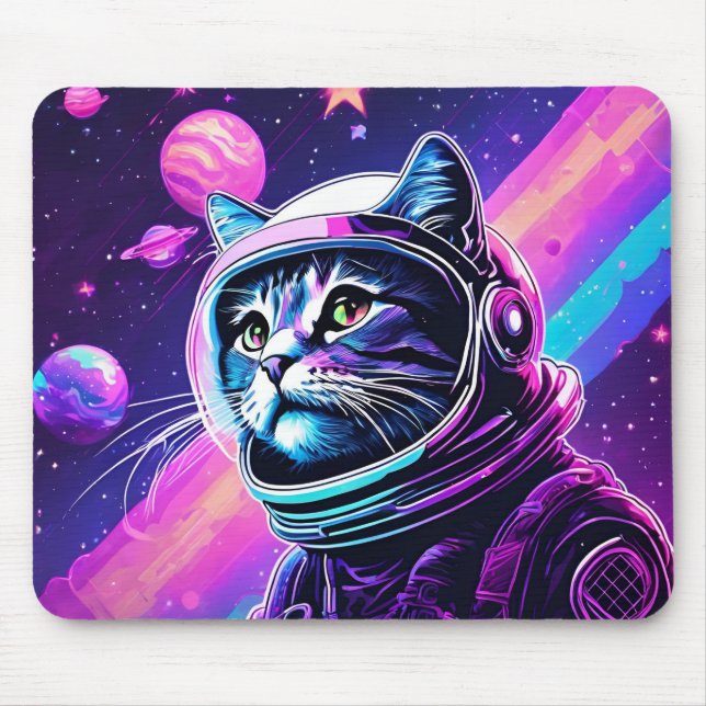 Coola Space-katt - musknapp Musmatta (Framsidan)