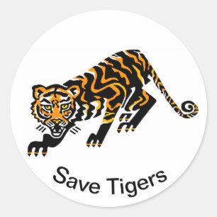 Coola Spara TIGERS - Conservation-Ecology - Natatu Runt Klistermärke