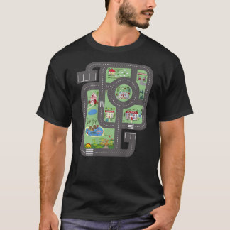 Coola Spela upp bilspår i Mat Tävling på Pappa med T Shirt