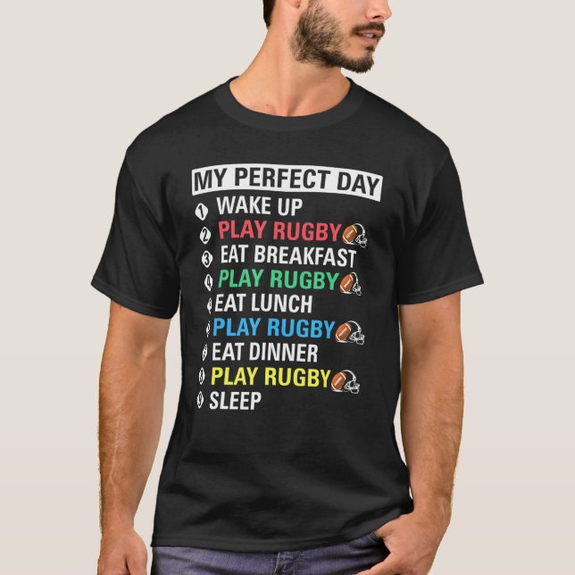 Coola-spelare för min Perfekt Play Rugby T Shirt (Framsida)