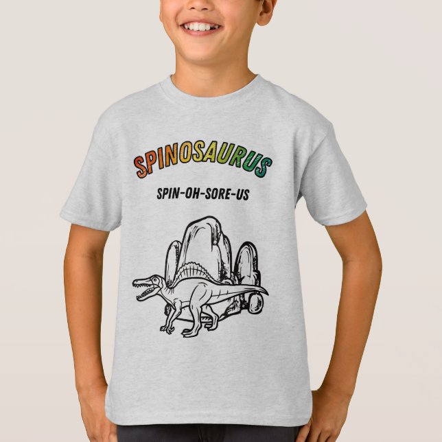 Coola Spinosaurus Dinosaur T-Shirt (Framsida)