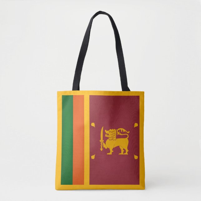 Coola Sri Lanka Flagga Mode Tygkasse (Framsida)