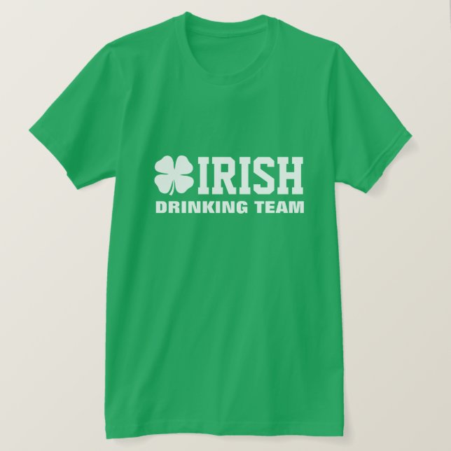 Coola St patrick's day Shirt | Irländska dricksvat T-shirt (Design framsida)